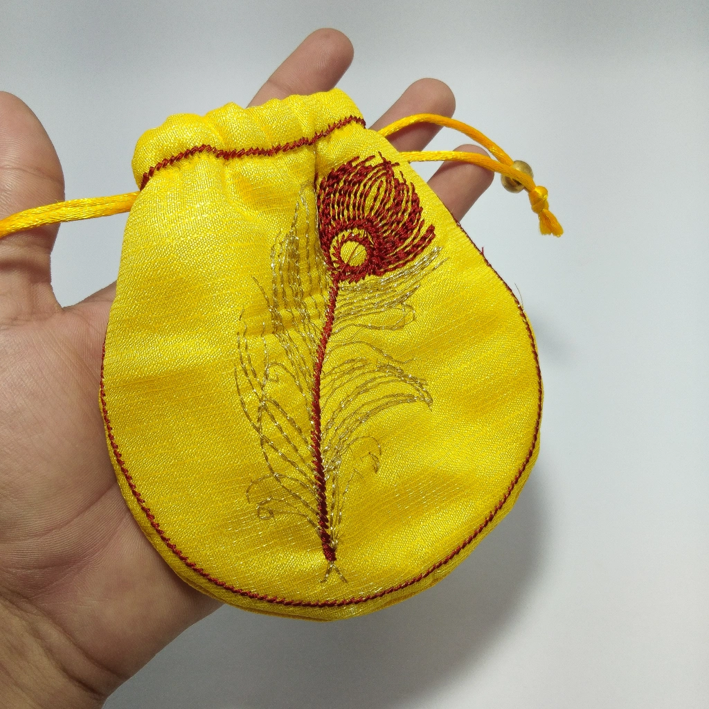 classic yellow small purse