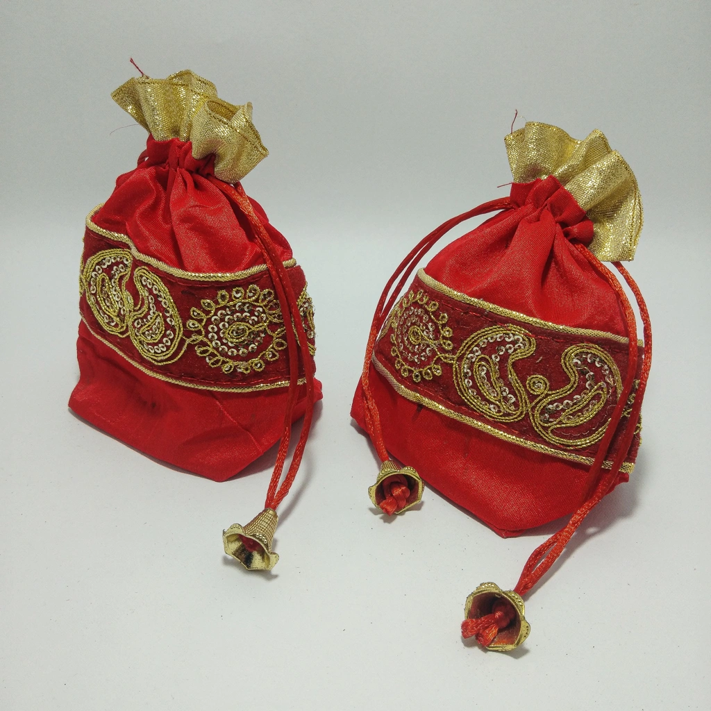jewellery box red dori small bag