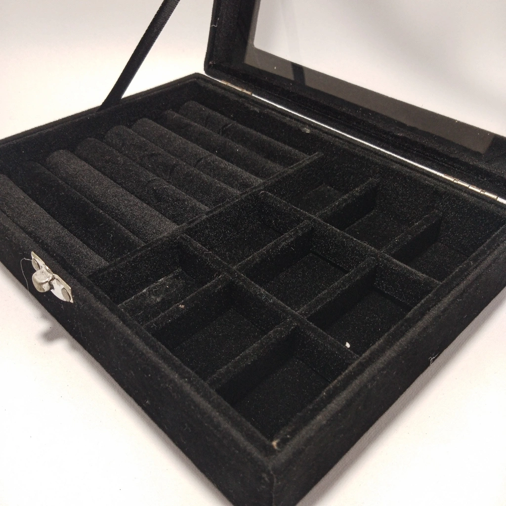 jewelry box black transparent jewelry bag