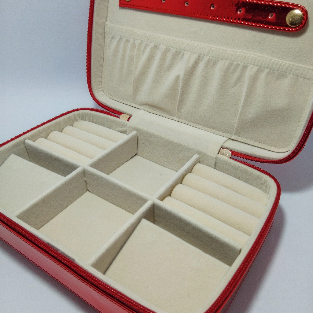 red multiple jewelry bag