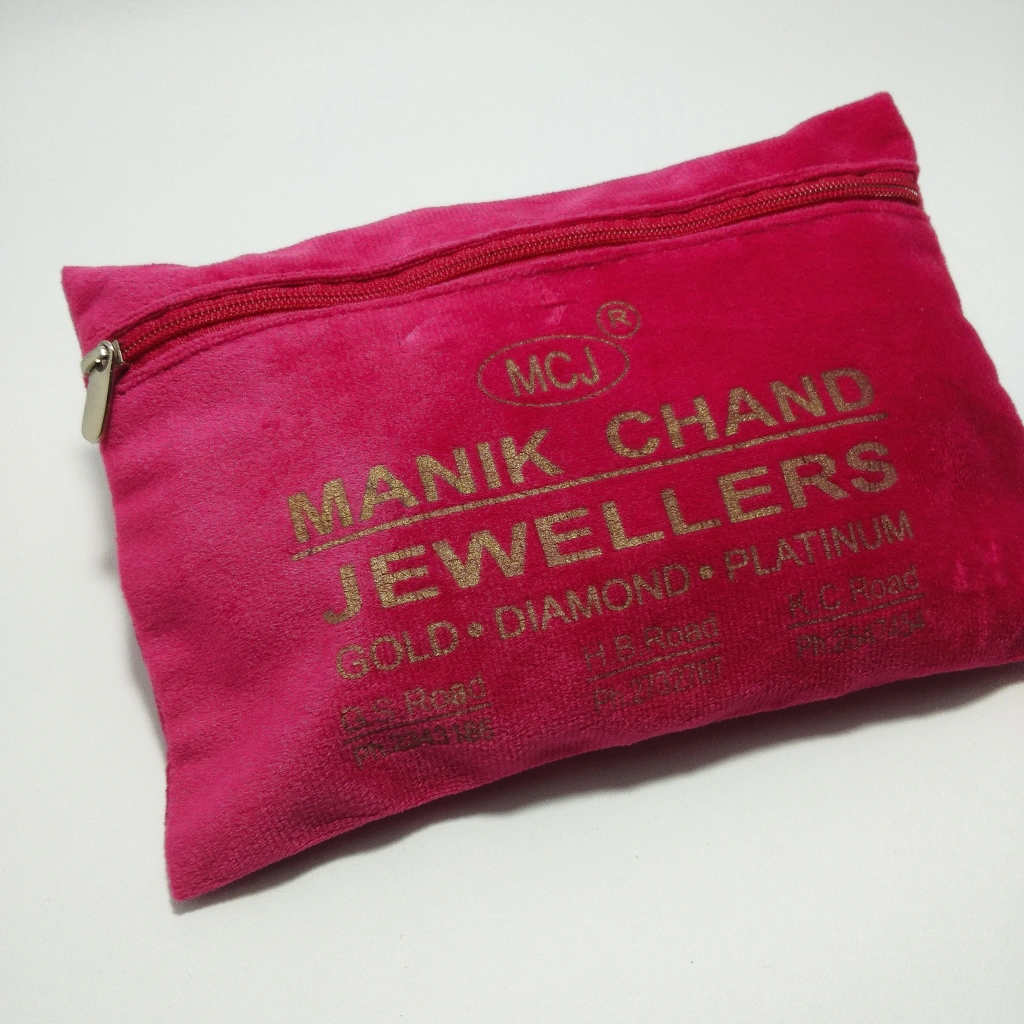 pink jewelry purse bag