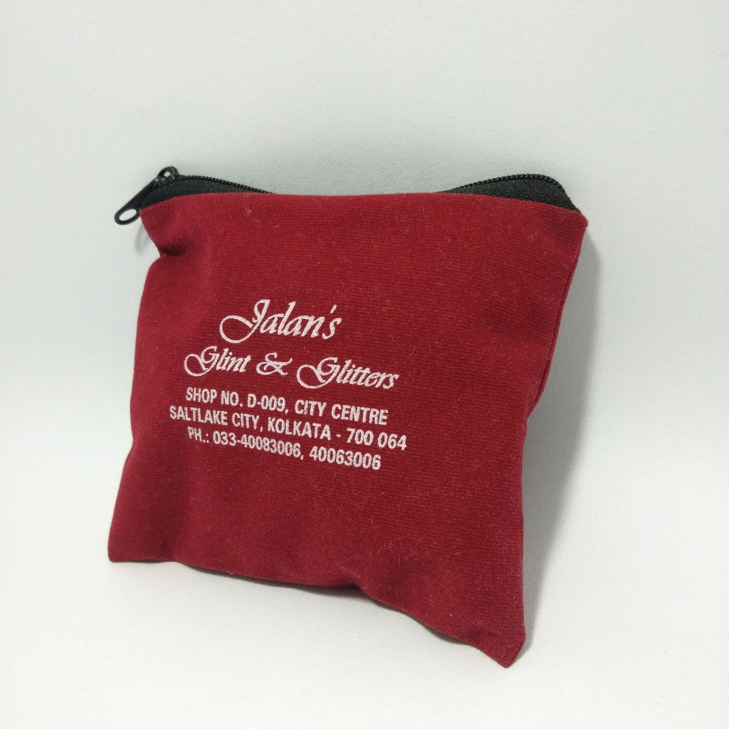 maroon printed purse bag box 