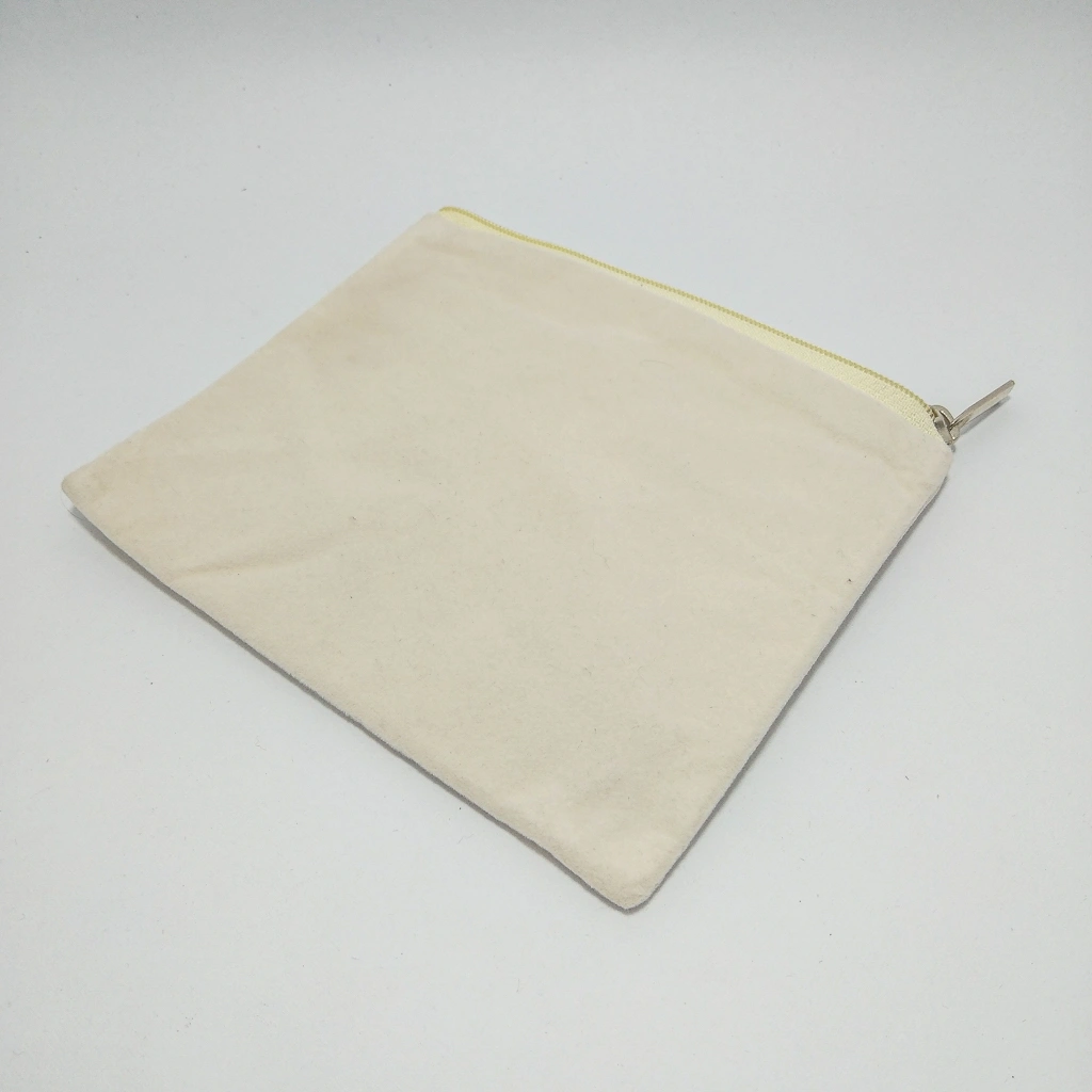 cream while zipper purse box 