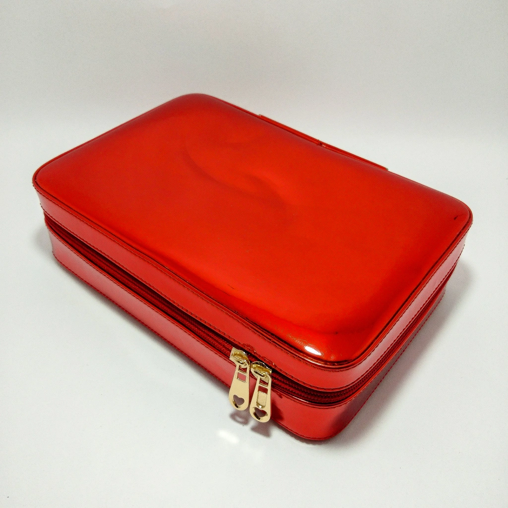 red multiple jewelry bag box 