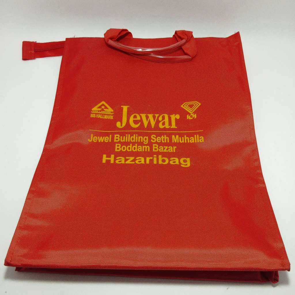 red jewelry printed thela  box 