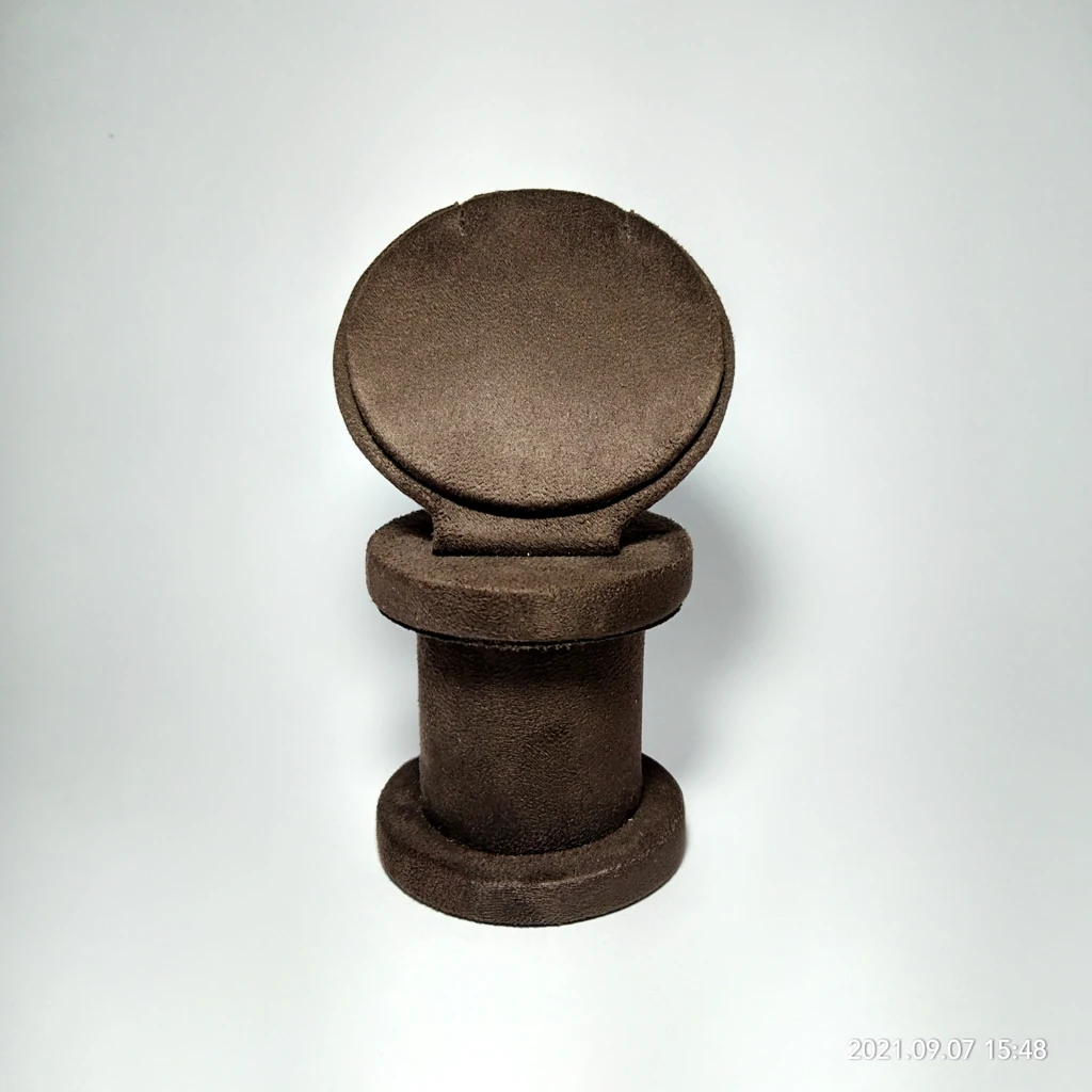 jewellery box brown velvet multiple display - 08