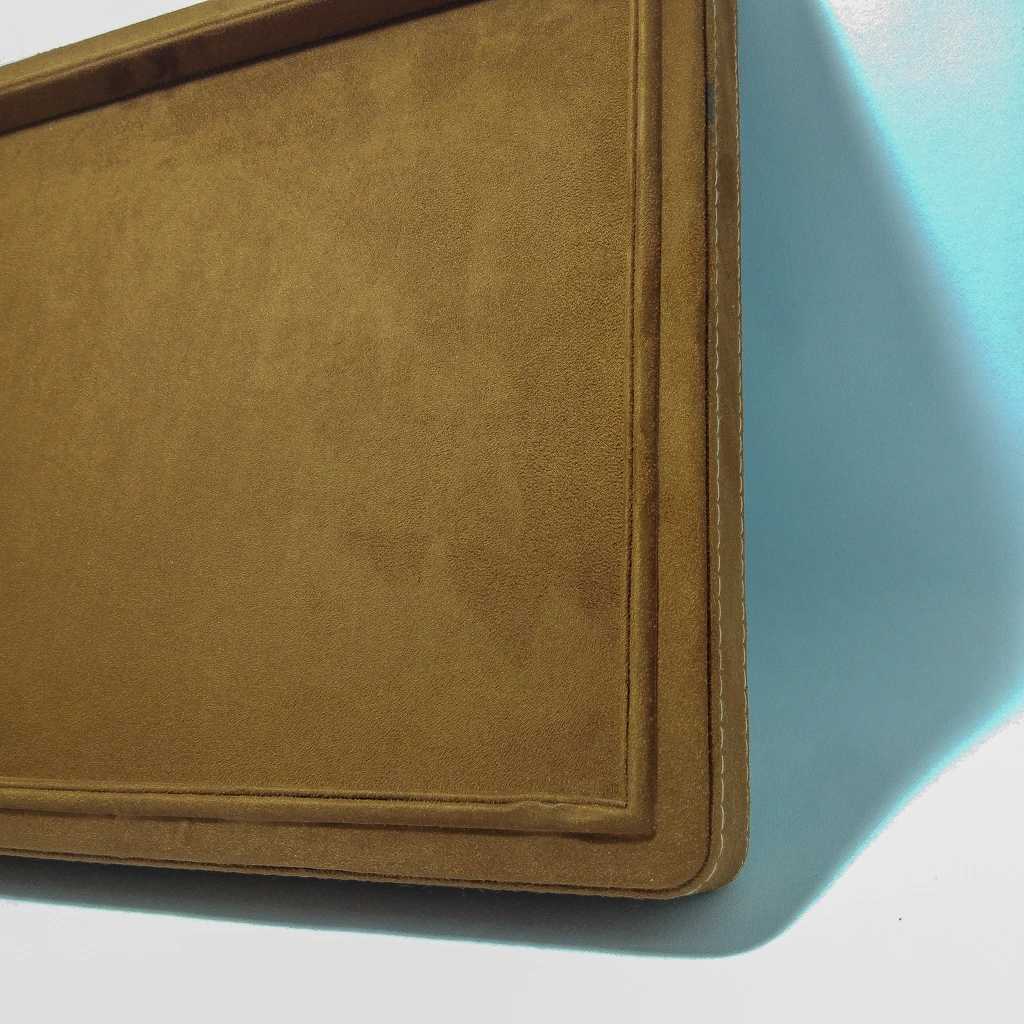 jewellery box brown velvet wooden tray