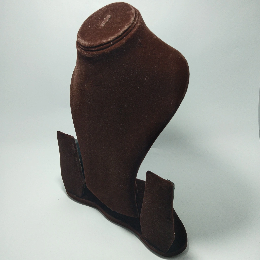 jewelry box brown long necklace display body