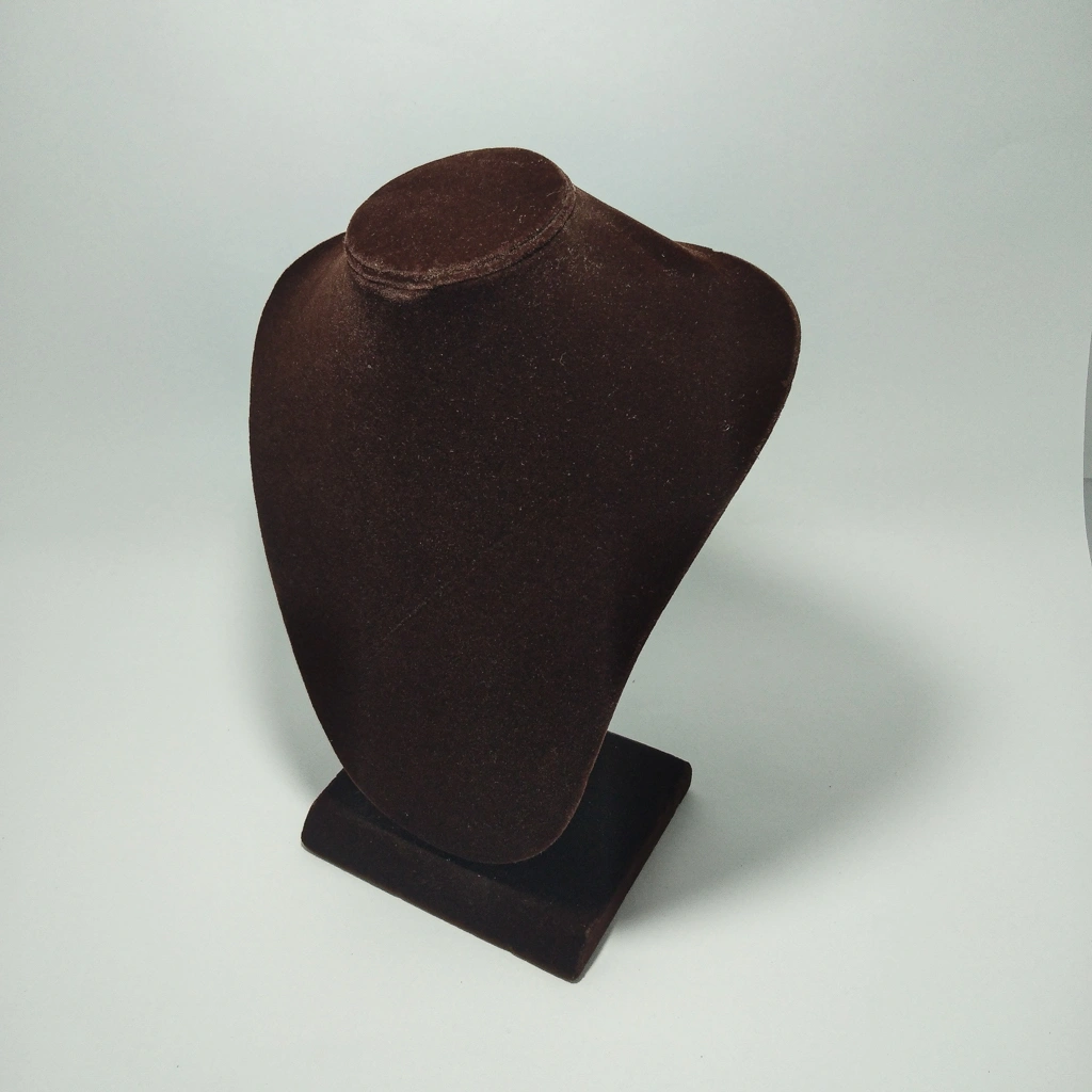 brown necklace display body box 