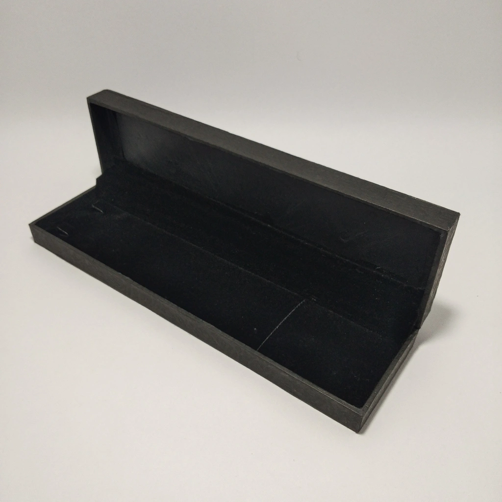 jewelry box black laser finish chain box
