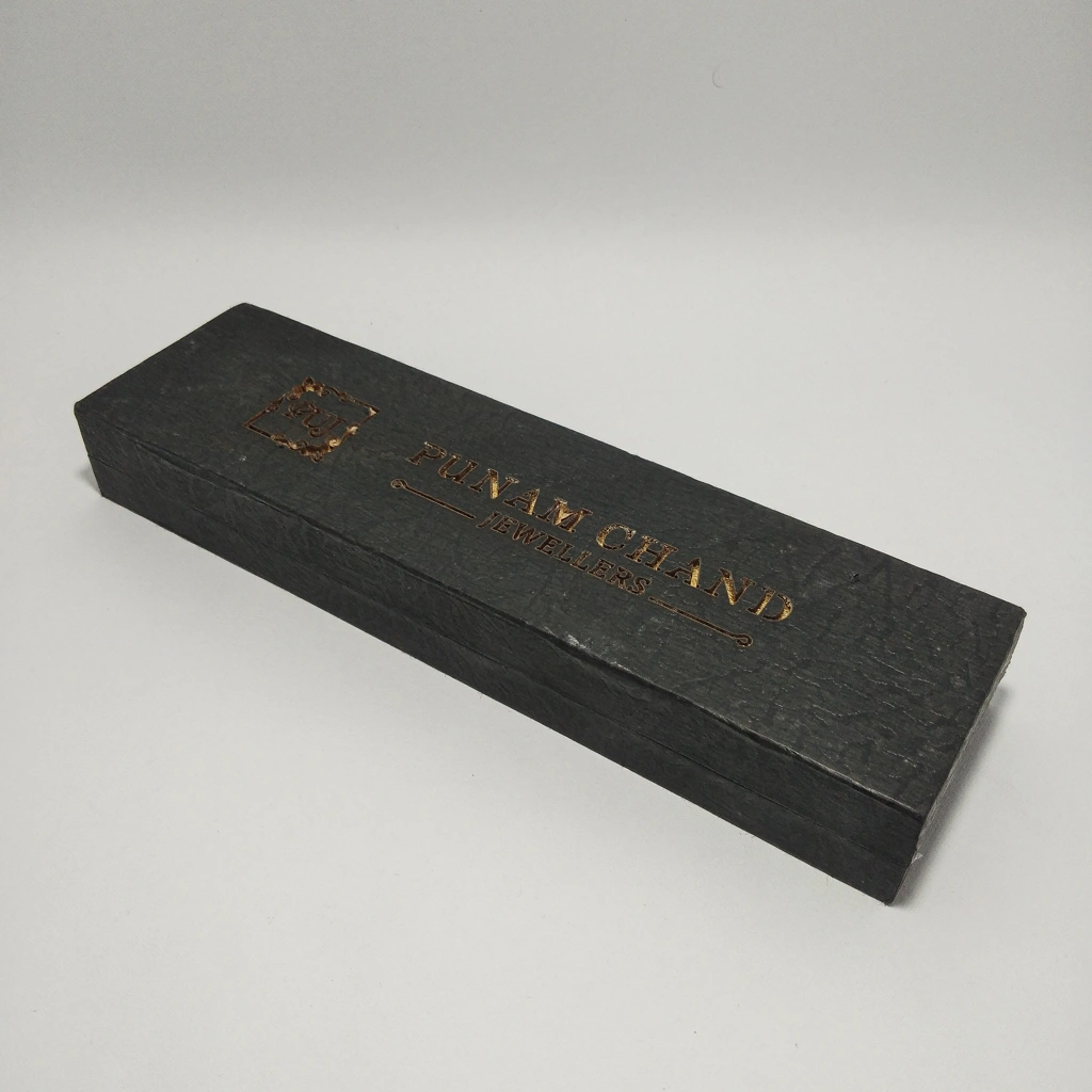 jewellery box black laser finish chain box