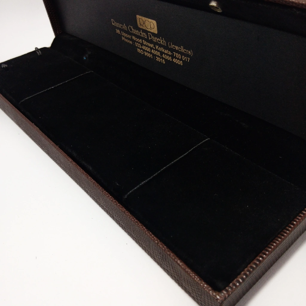 croc leather acrylic chain box