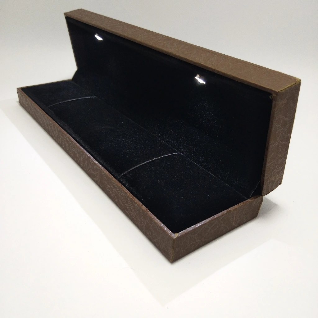 jewelry box brown acrylic black chain box