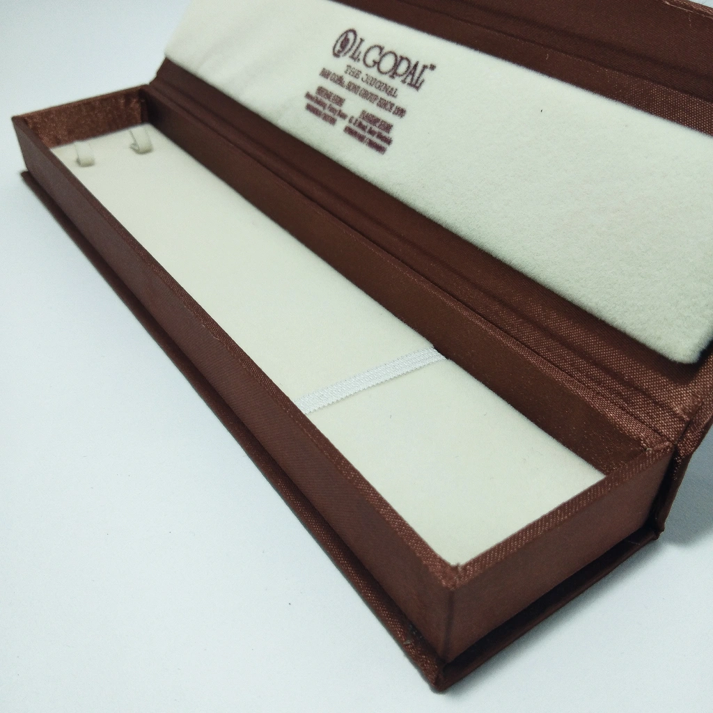 jewellery box brown laser engraving chain box