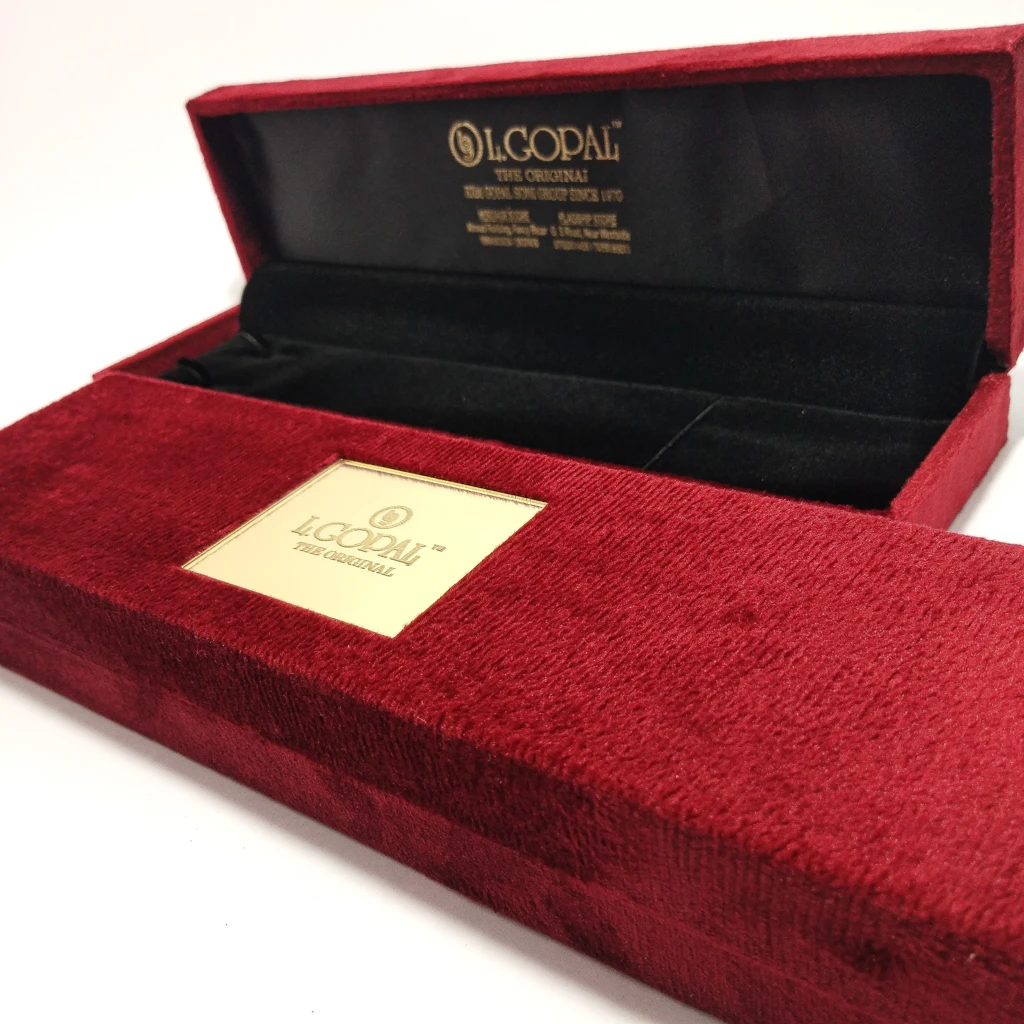 jewelry box premium velvet kitkat acrylic chain