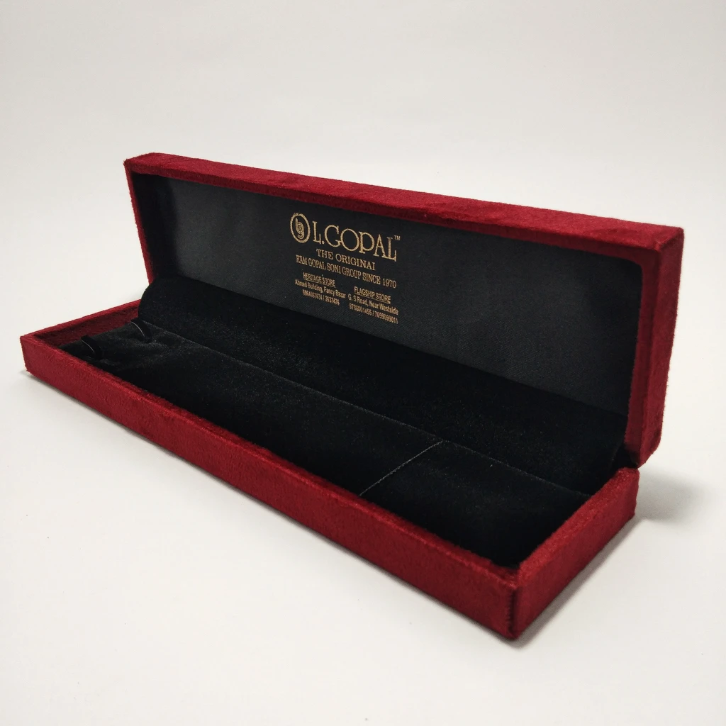 jewellery box premium velvet kitkat acrylic chain