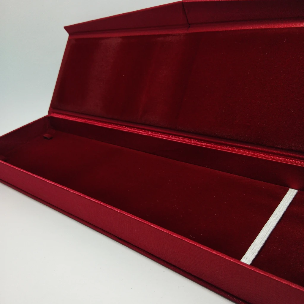 red satin laser finish chain