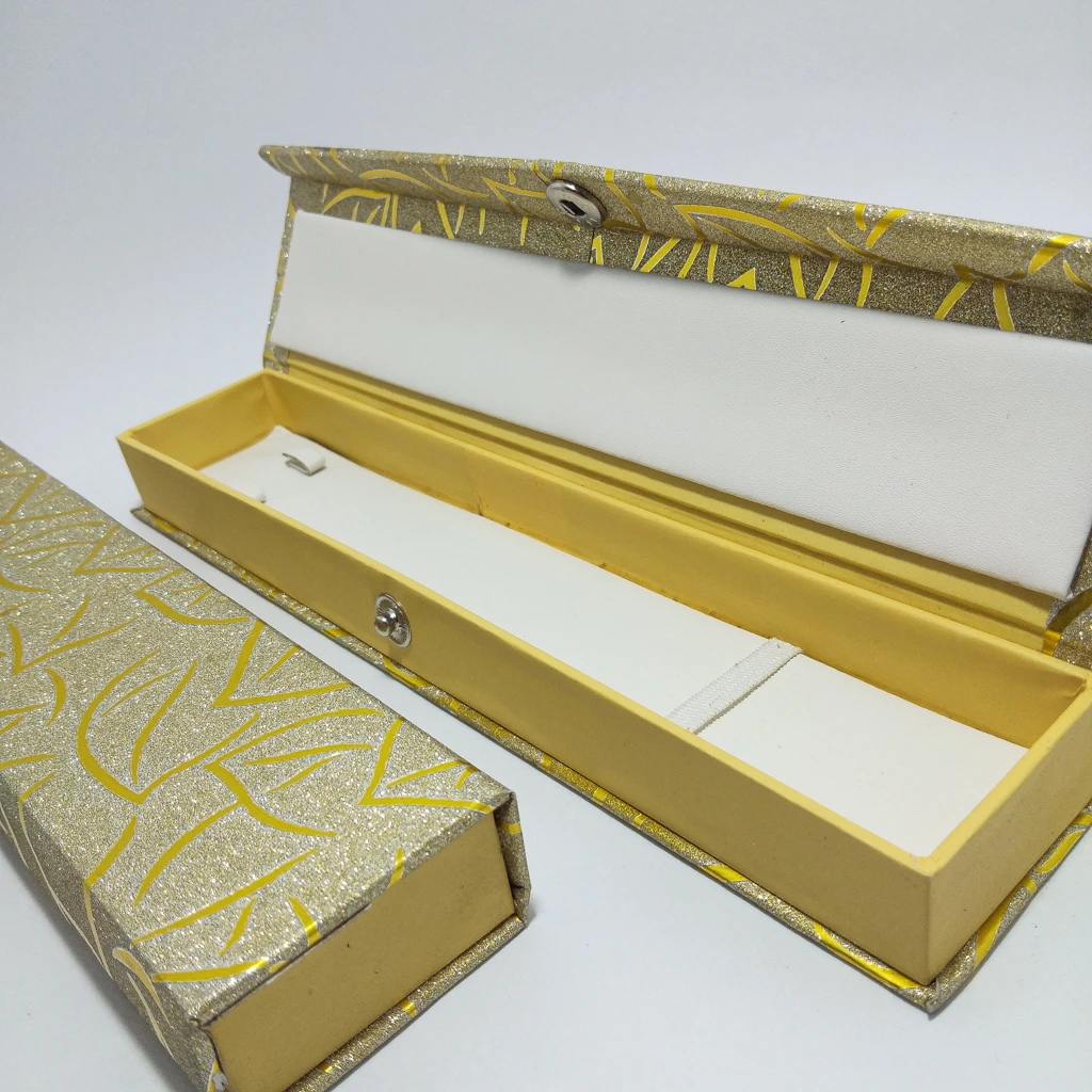 jewellery box basic golden paper small chain