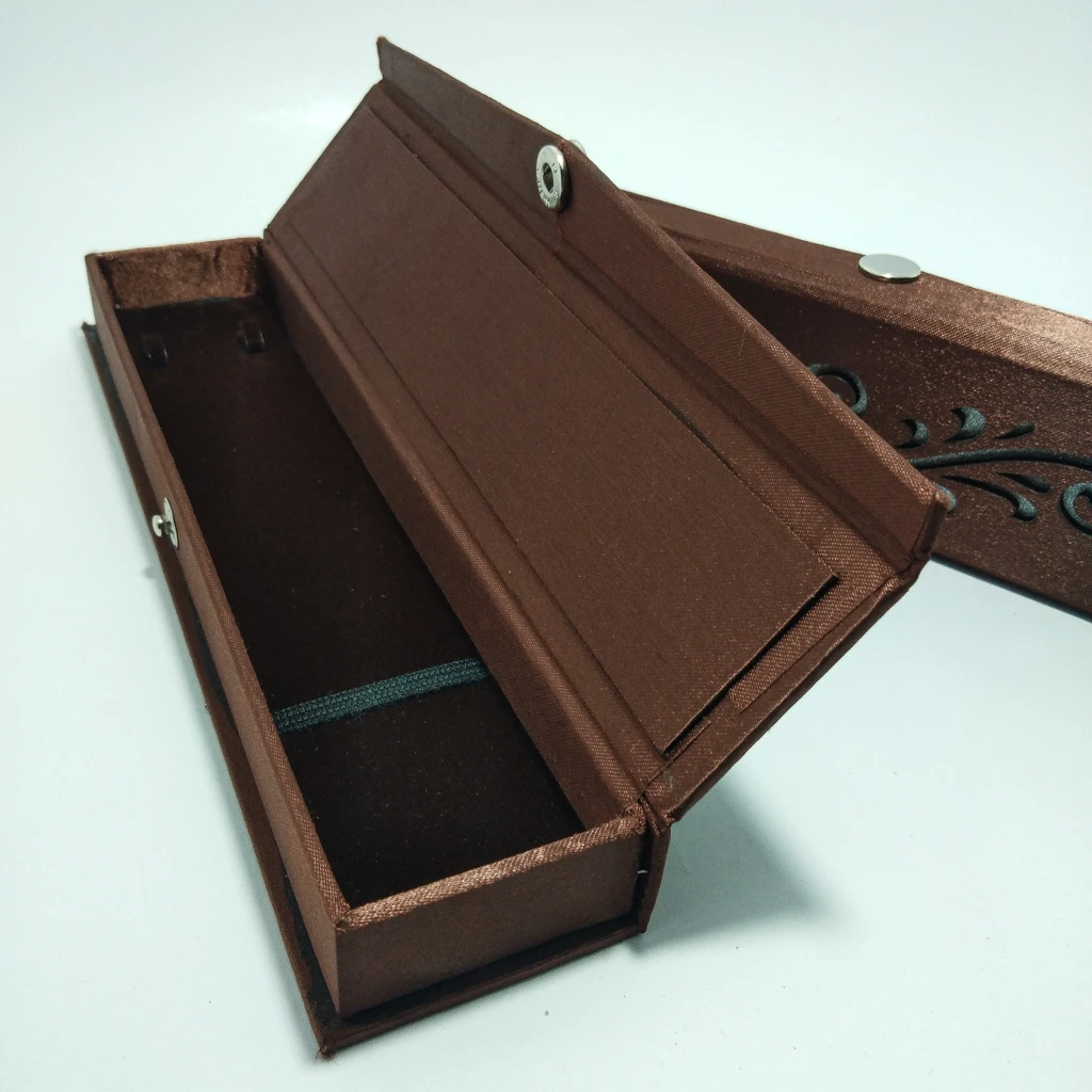 Brown satin laser small chain