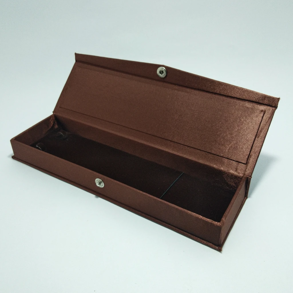 jewellery box Brown satin laser big chain