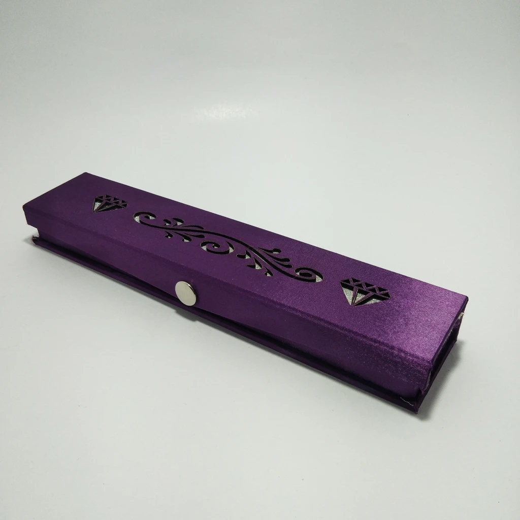 jewelry box violet paper laser finish chain