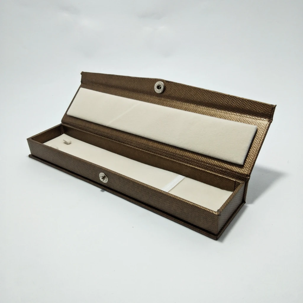 jewellery box leather rexin cotton velvet chain