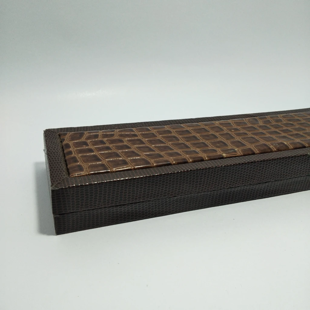 jewelry box brown crocodile rexin kitkat chain