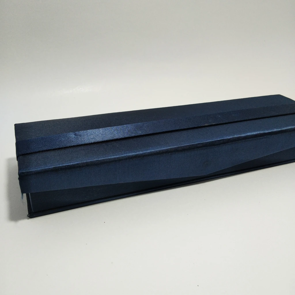 jewelry box royal blue satin velvet chain