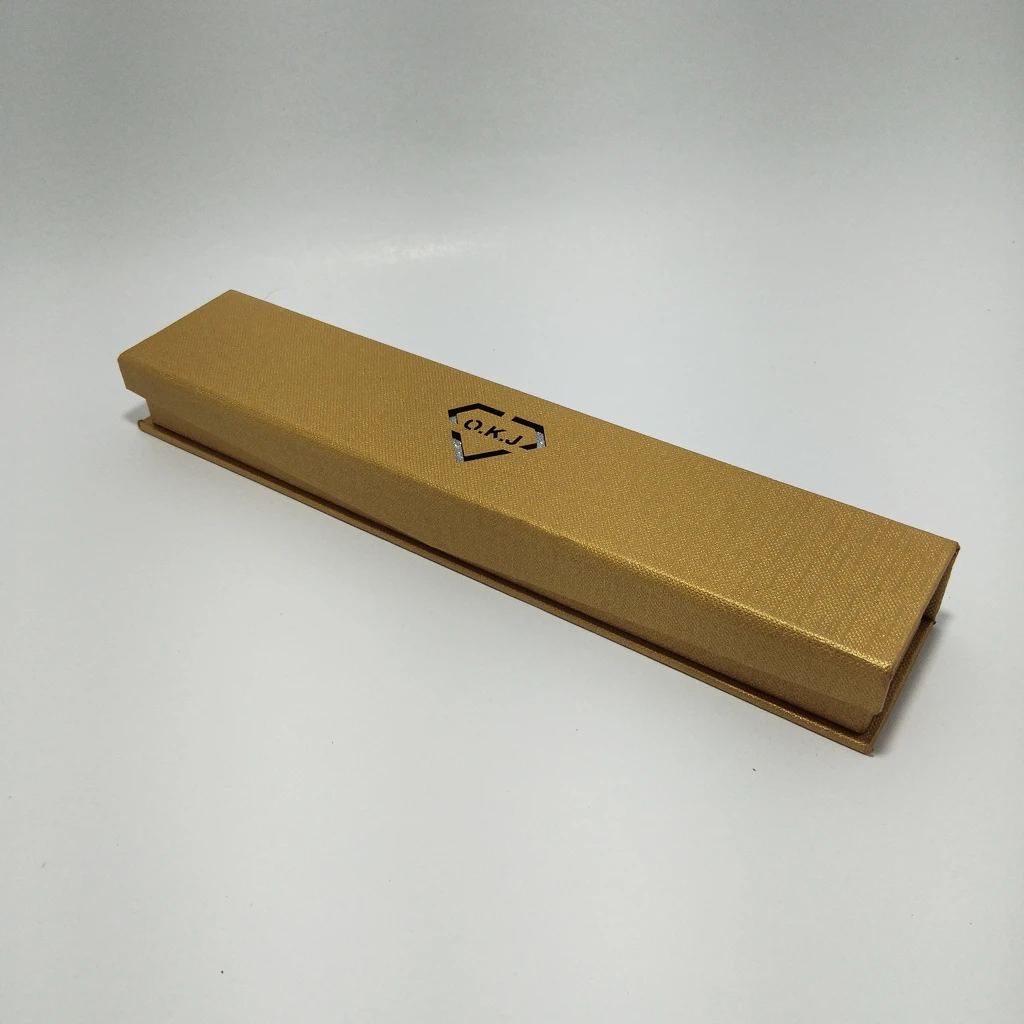 jewelry box golden rexin laser finish chain