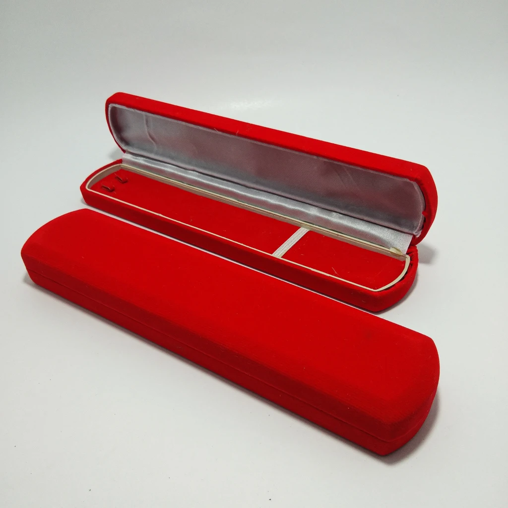 basic velvet rounded small chain box 