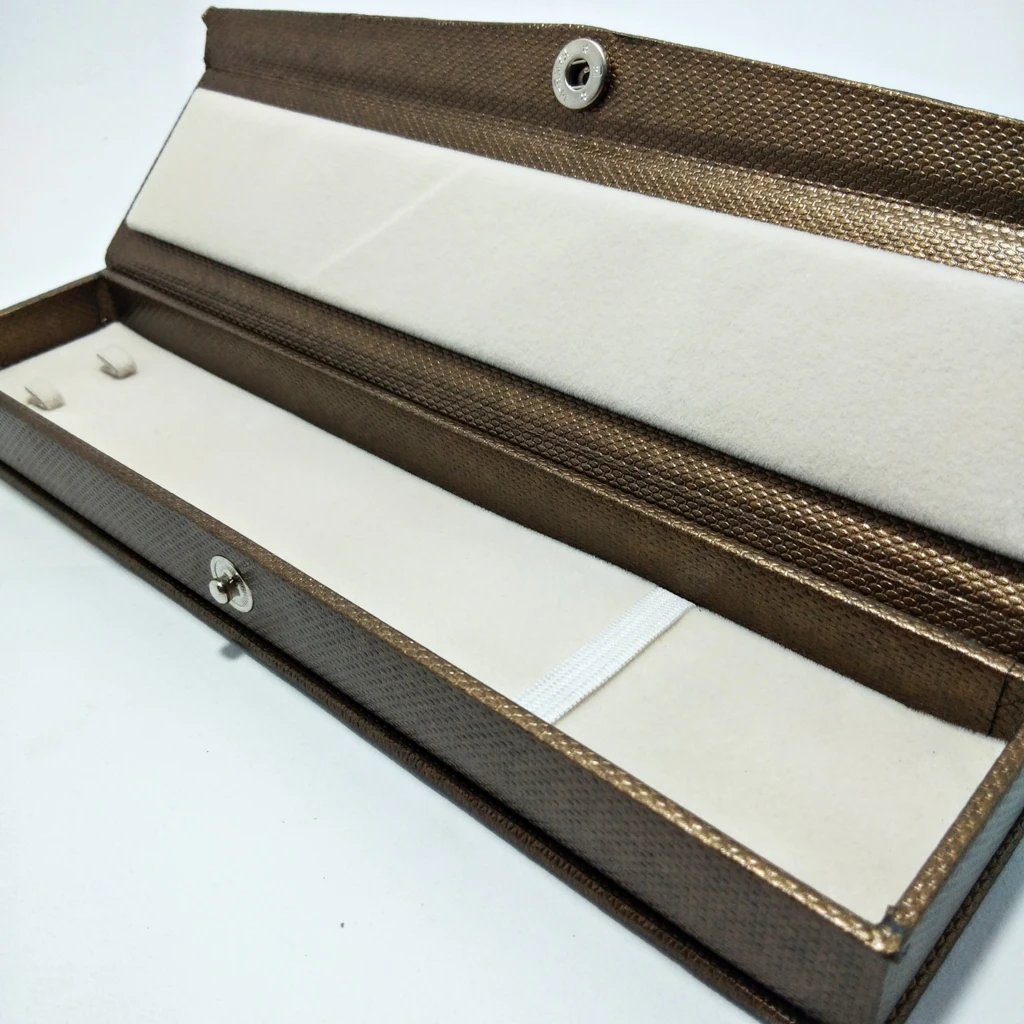 leather rexin cotton velvet chain box 
