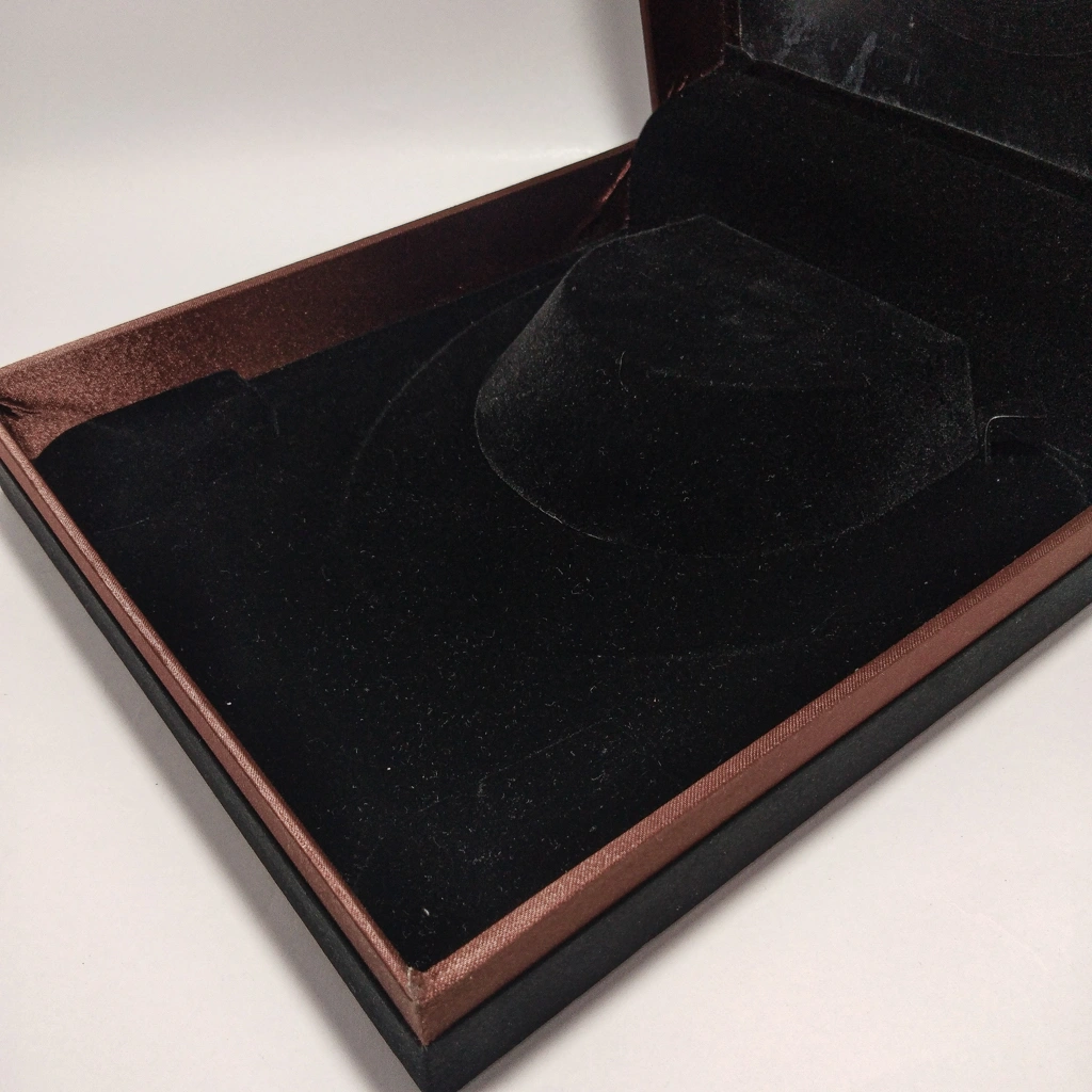 brown satin black chokar