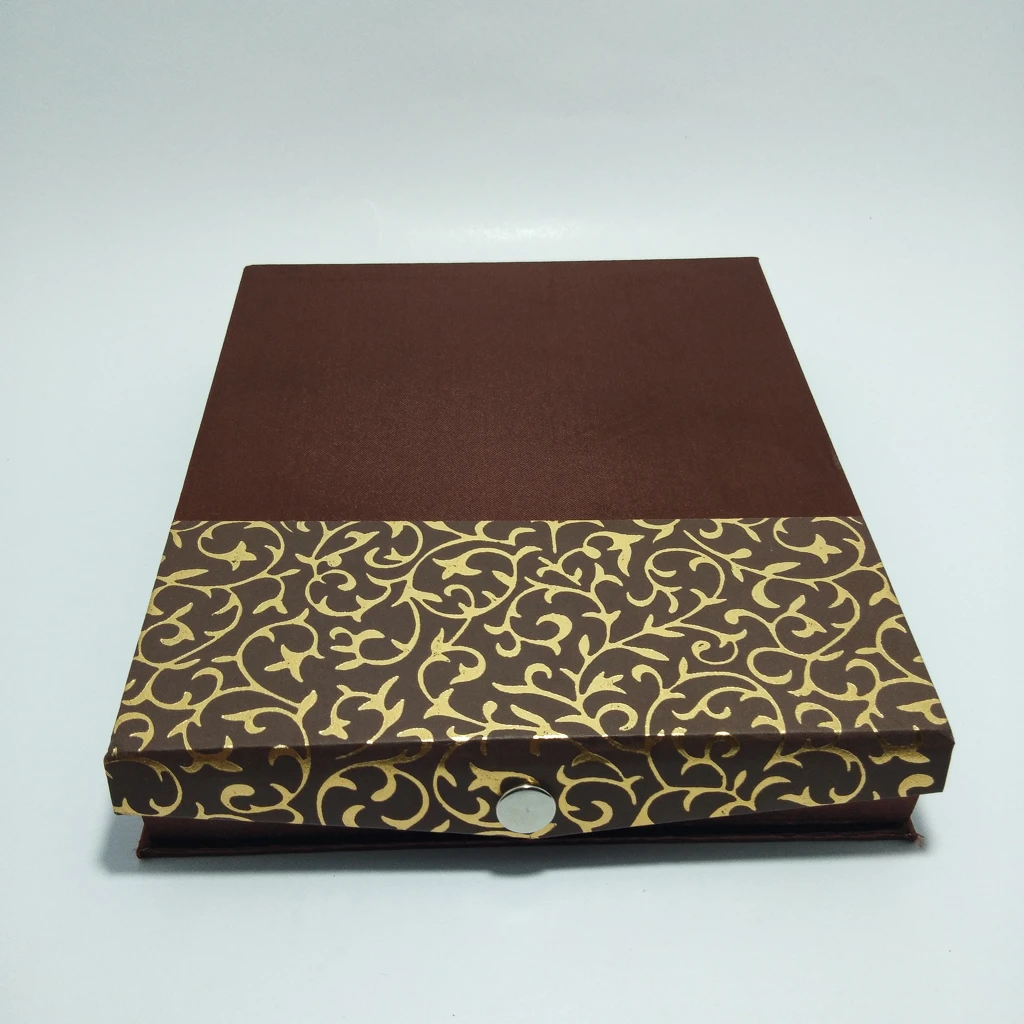 Brown paper brown satin chokar