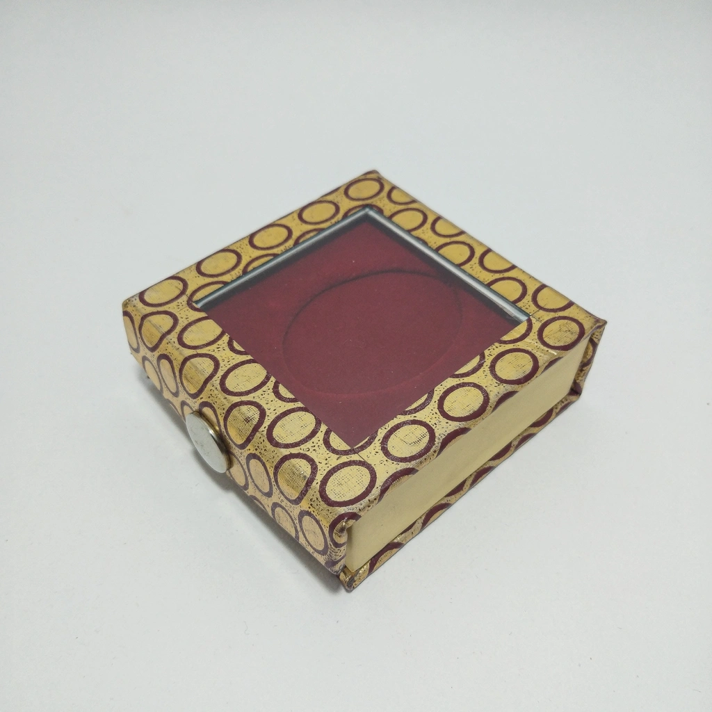 vinyl red oval coin box box 