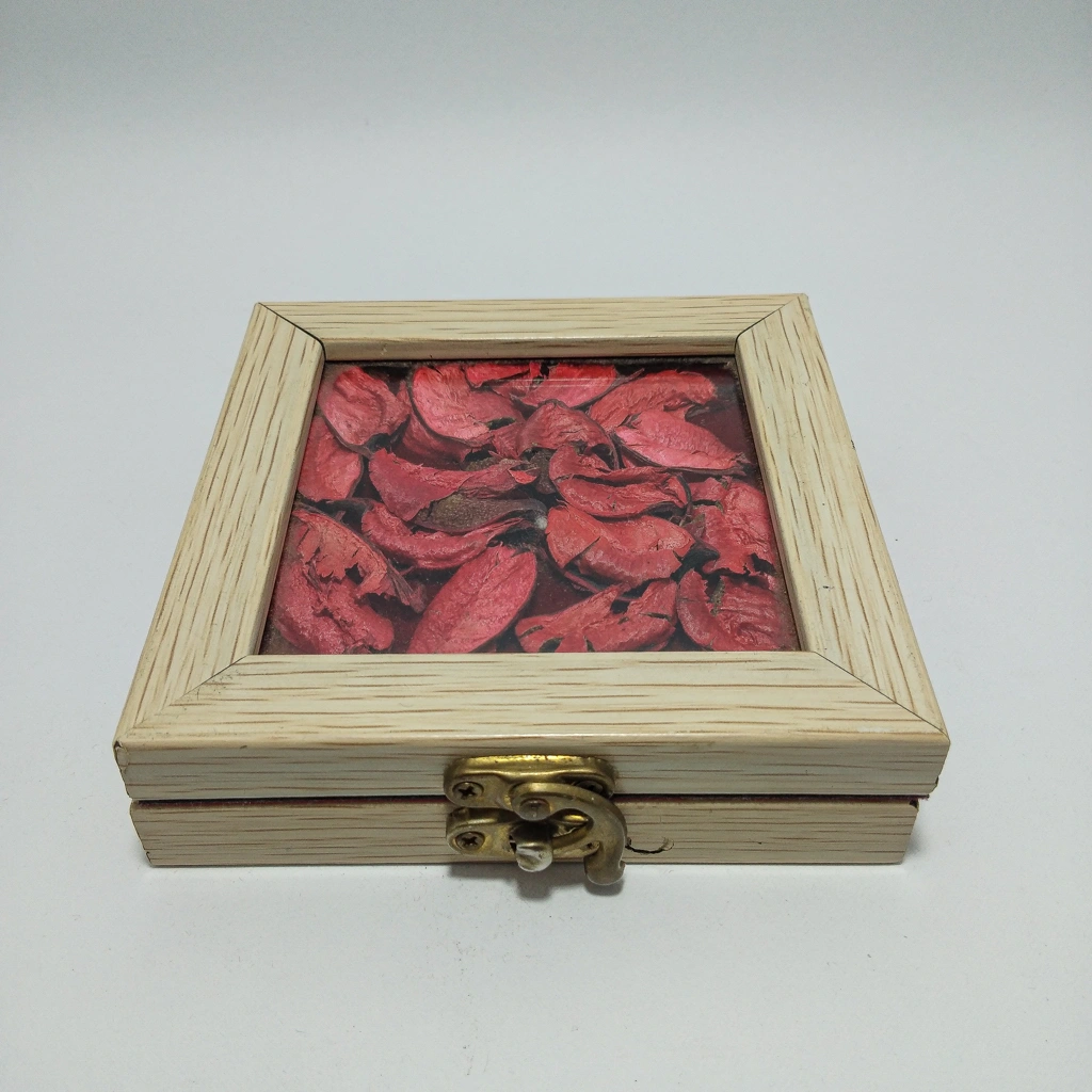 jewellery box white wooden rose petal coin box