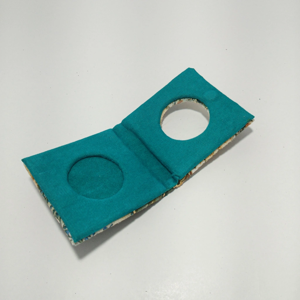jewelry box blue flower folder coin
