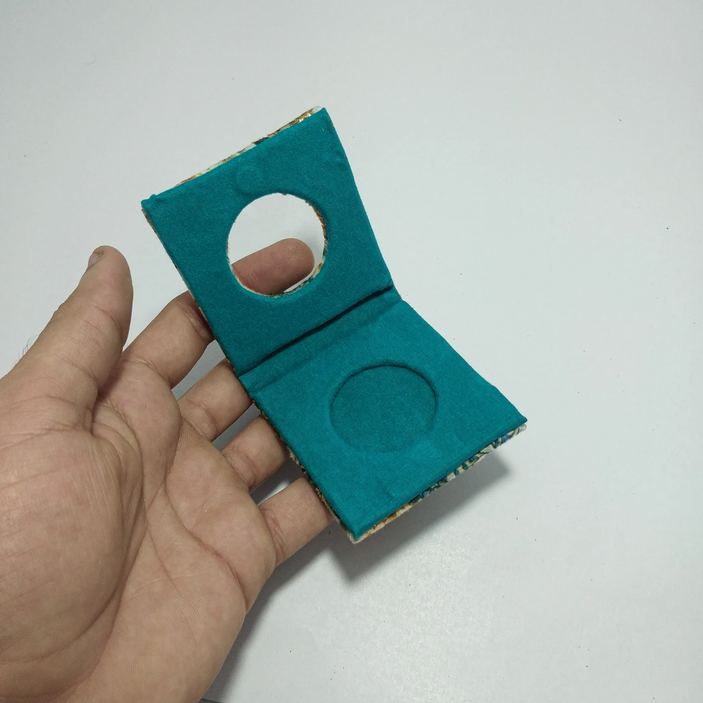 blue flower folder coin
