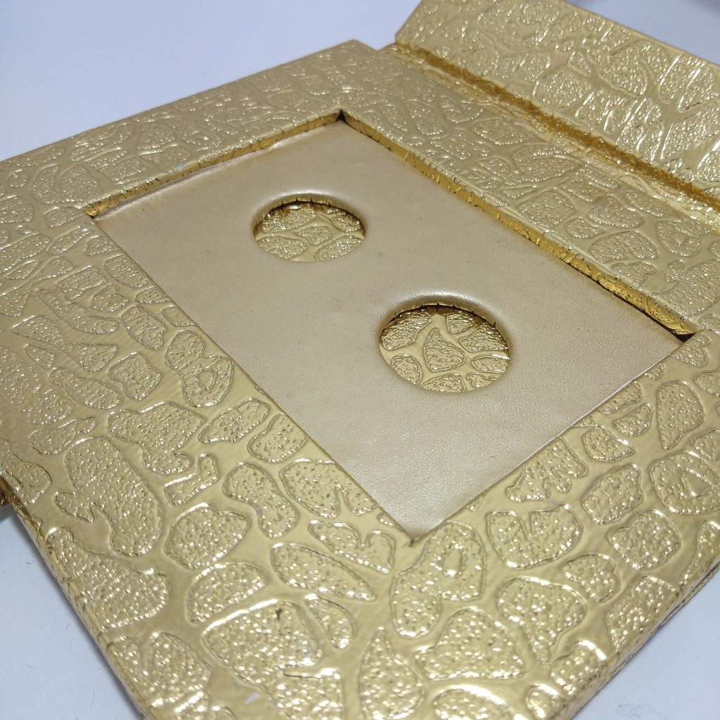 golden satin 2 coin box
