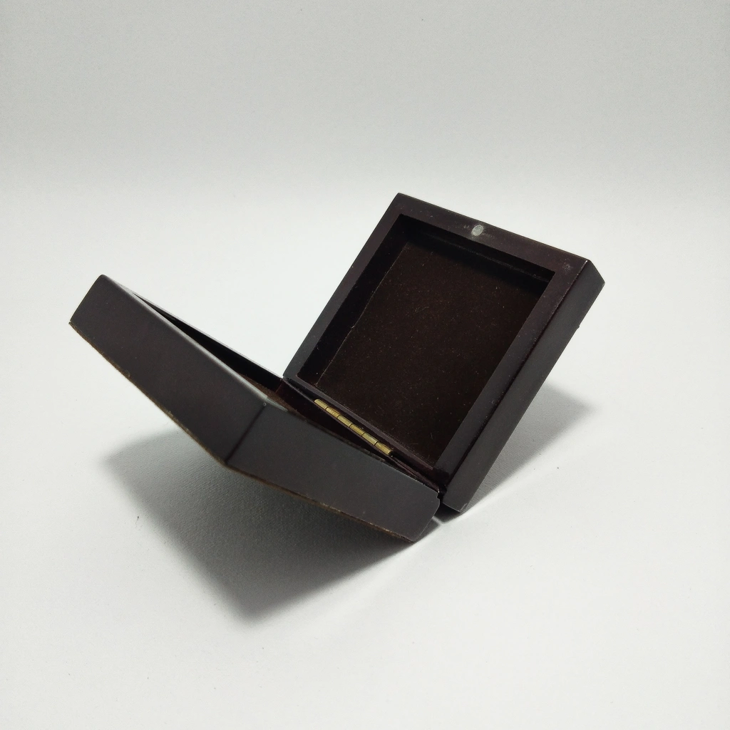 jewelry box wooden brown ginni box