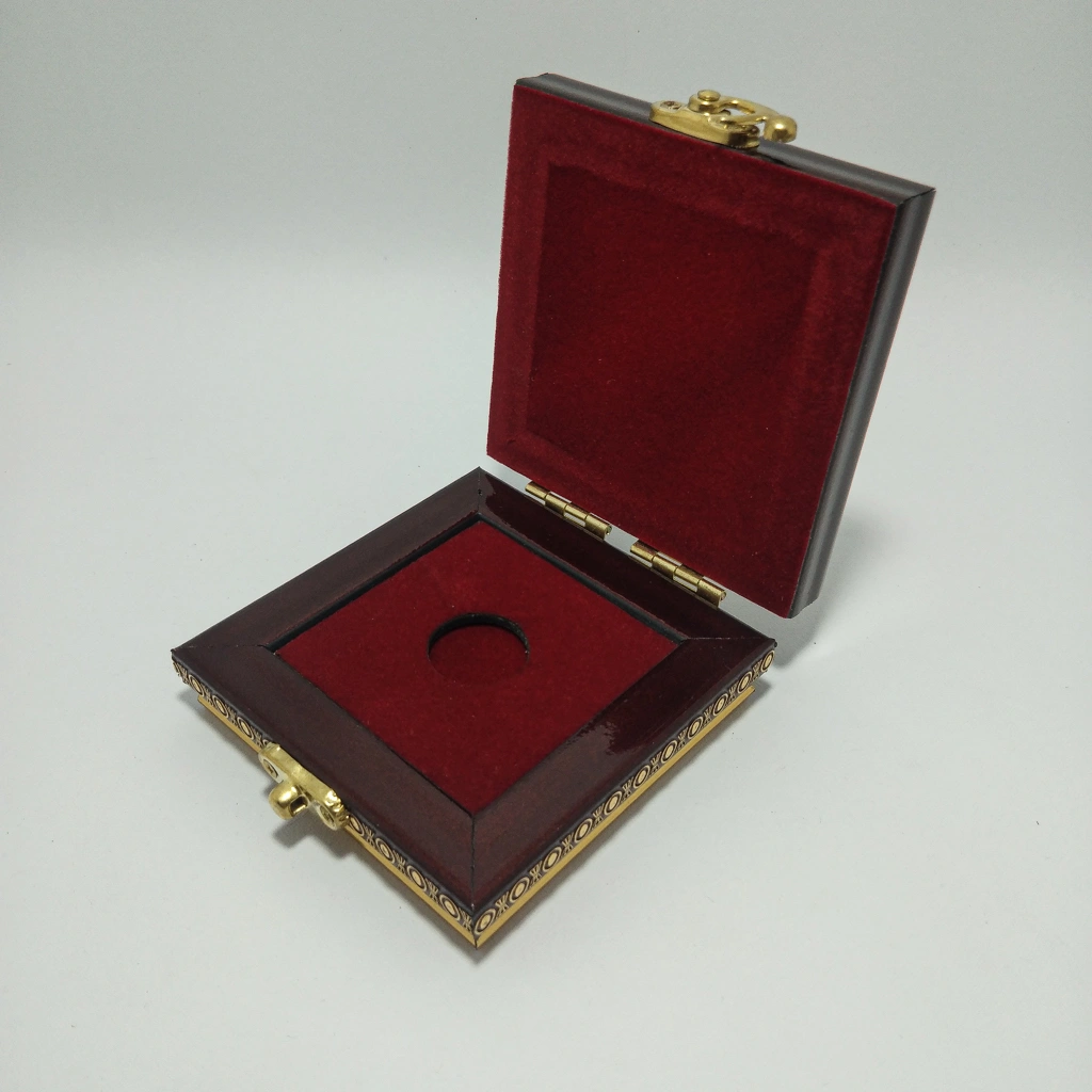 jewelry box wooden laser glass coin box