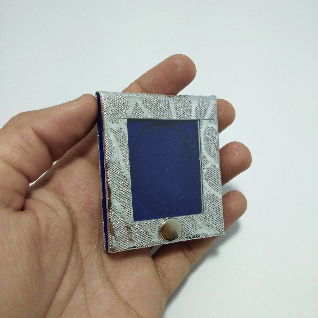 visible silver blue coin folder