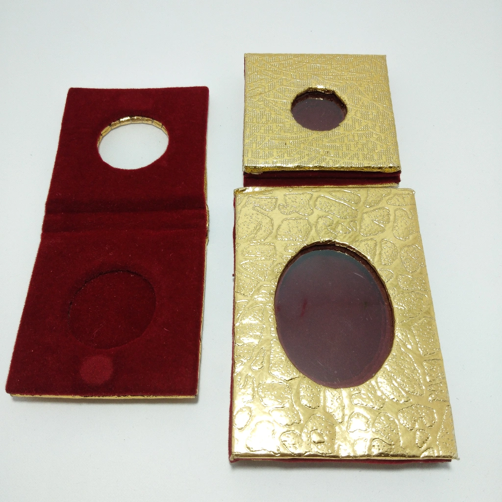 jewellery box golden visible coin folder