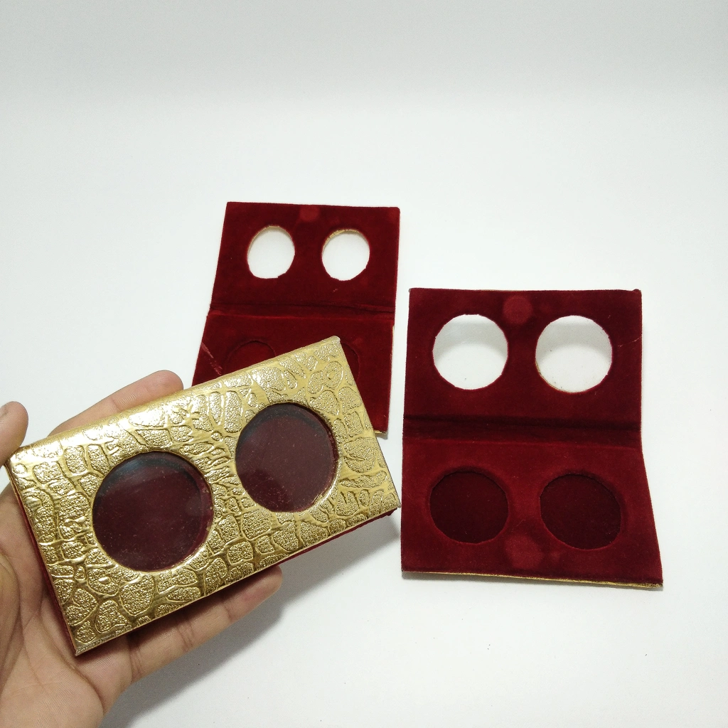 golden visible 2 coin folder