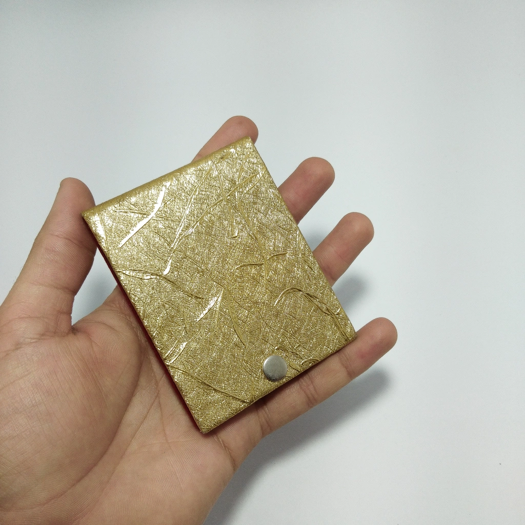 jewellery box golden coin round oval square folder