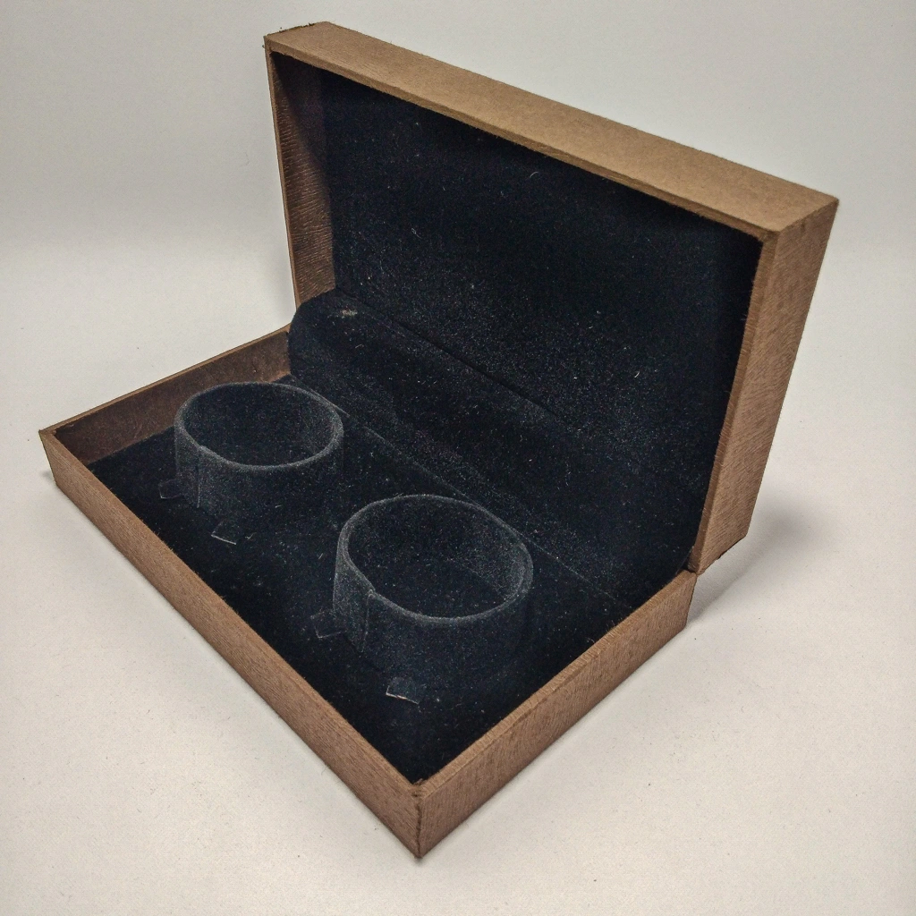 jewelry box wooden custom laser double bangles