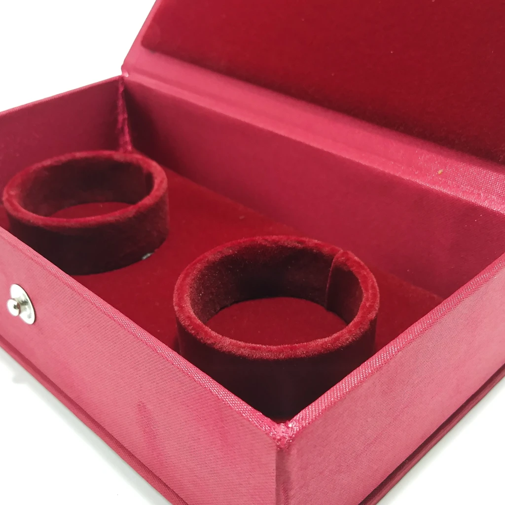 jewellery box maroon satin laser bangles