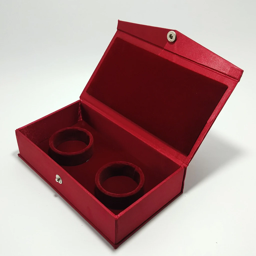 maroon satin laser bangles