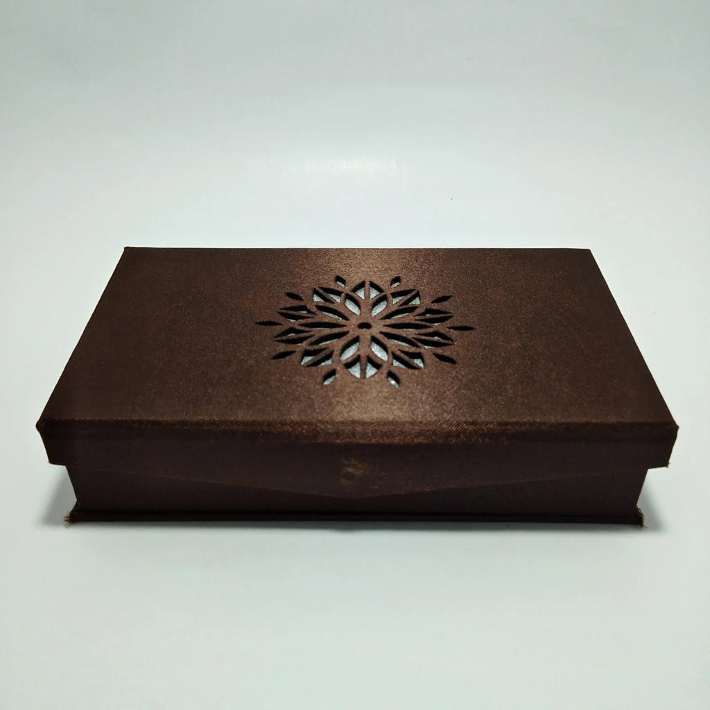 jewelry box satin laser brown double bangles