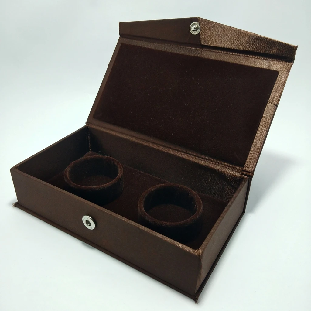 jewellery box satin laser brown double bangles