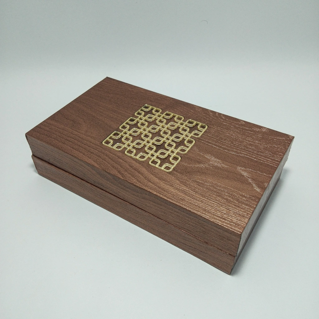 wooden led laser double bangles box 